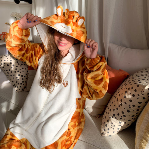 افرول ونزي شتوي للاطفال "زرافة"