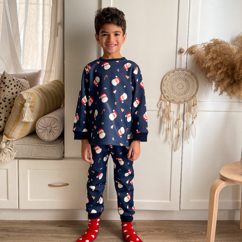 طقم بيجاما للاطفال (سويت شيرت + بنطال)