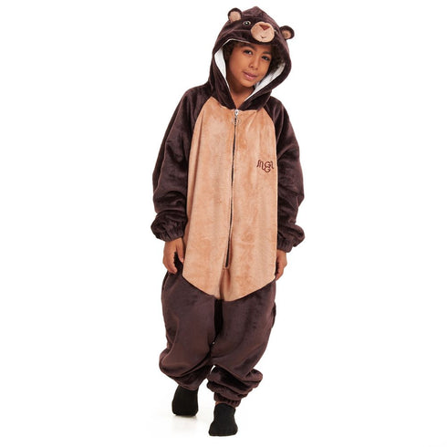 افرول ونزي شتوي للاطفال "دب"