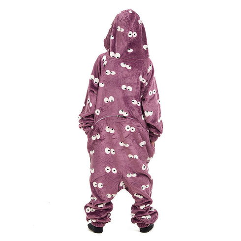 افرول ونزي شتوي للاطفال "عيون بنفسجي"