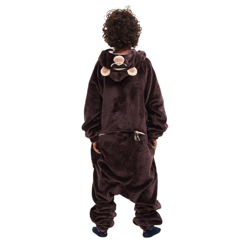 افرول ونزي شتوي للاطفال "قرد"