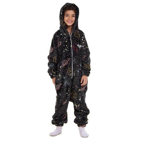 افرول ونزي شتوي للاطفال "فضاء اسود"