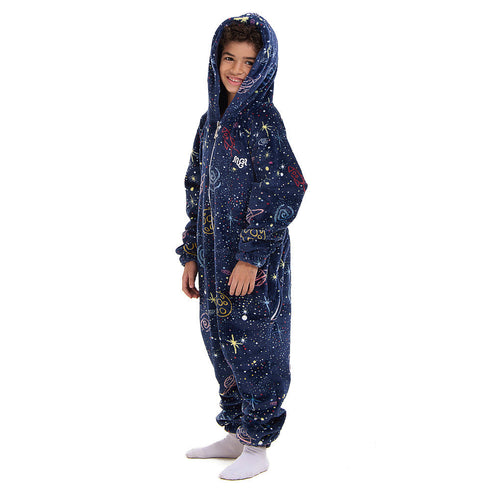 افرول ونزي شتوي للاطفال "فضاء ازرق "