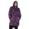 هودي بطانية شتوية مطبوع "فضاء بنفسجي"