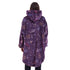هودي بطانية شتوية مطبوع "فضاء بنفسجي"