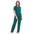 Women summer pajama set "Dark green shirt + Pants"