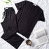 Women summer pajama set "Black shirt + Pants"