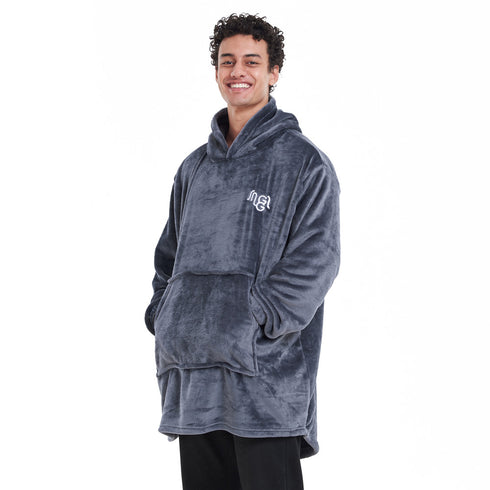 هودي بطانية شتوية "رمادي غامق"