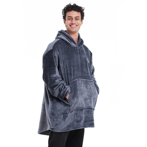 هودي بطانية شتوية "رمادي غامق"