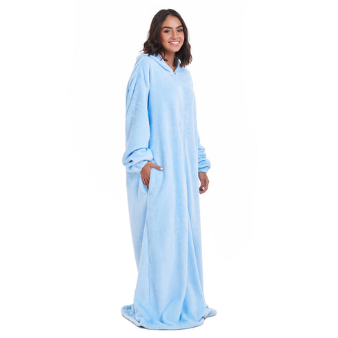 Snuggs Monk Wearable Blanket "Light Blue"
