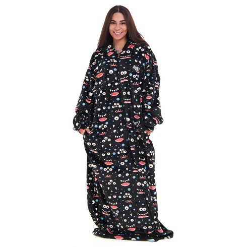 Snuggs Monk Wearable Blanket "Black monster"