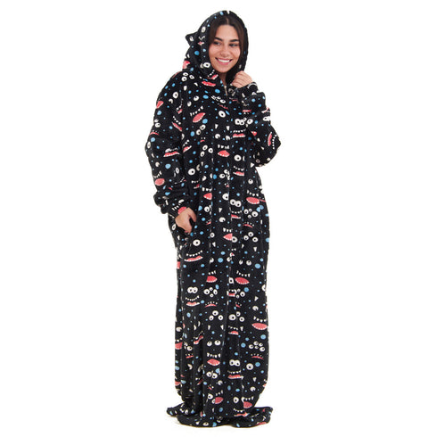 Snuggs Monk Wearable Blanket "Black monster"