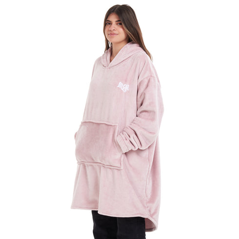 Snuggs Blanket Hoodie "Light Mauve"