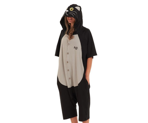 Snuggs Summer Onesie Short "Cat"