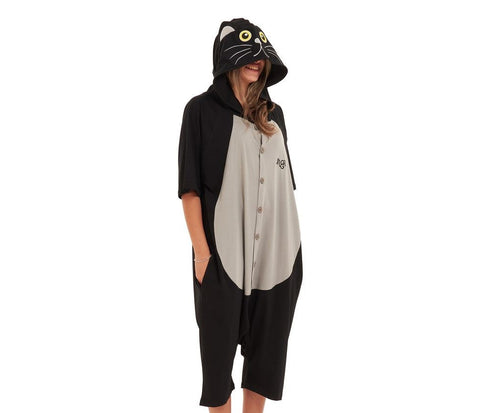 Snuggs Summer Onesie Short "Cat"
