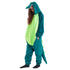 Snuggs Blanket Animal Onesie "Dinosaur neon green"