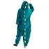 Snuggs Blanket Animal Onesie "Dinosaur neon green"
