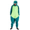 Snuggs Blanket Animal Onesie "Dinosaur neon green"