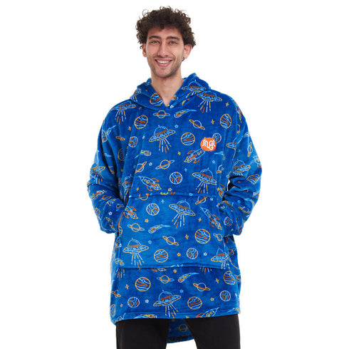 Snuggs Blanket Hoodie "royal blue space"