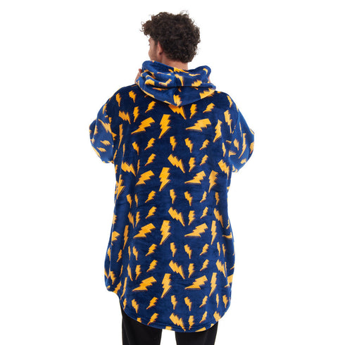 Snuggs Blanket Hoodie "Dark blue bolt "