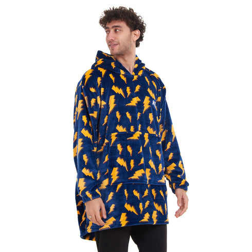 Snuggs Blanket Hoodie "Dark blue bolt "